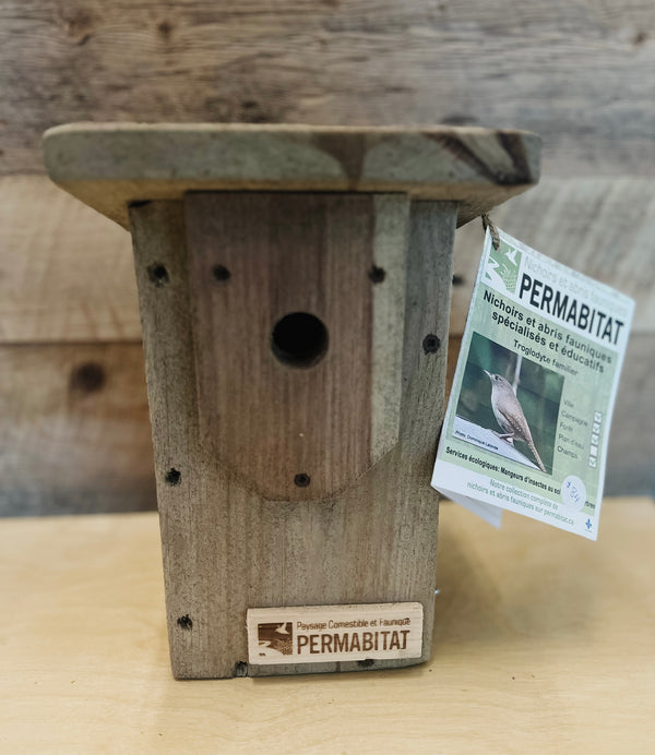Permabitat - House Wren Nest Box