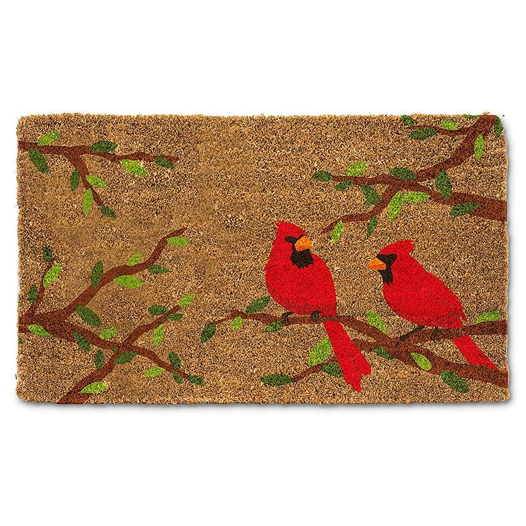Paire de Cardinal sur Tapis de Porte