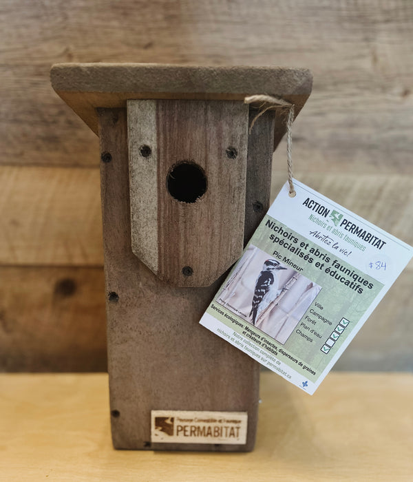 Permabitat - Downy Woodpecker Nest Box