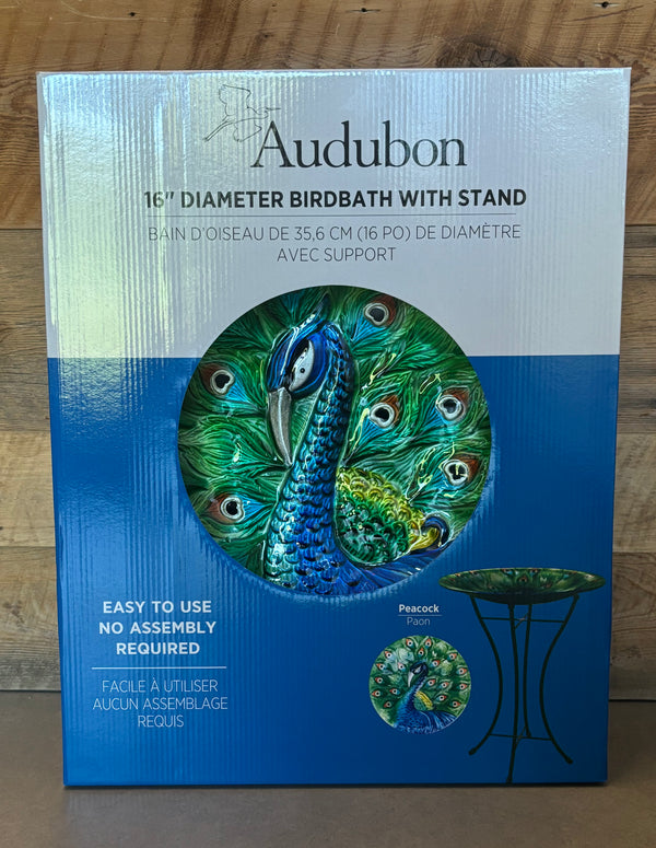 Bain d'oiseaux en verre Audubon