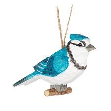 Blue Jay Wood Ornament