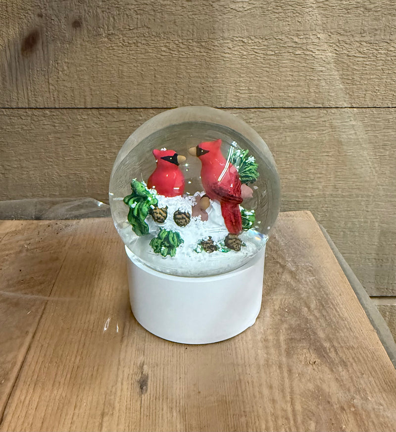 Pair of Cardinals Snow Globe
