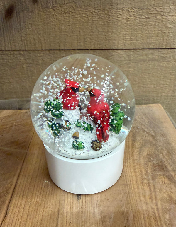 Paire de Cardinals boules à neige 