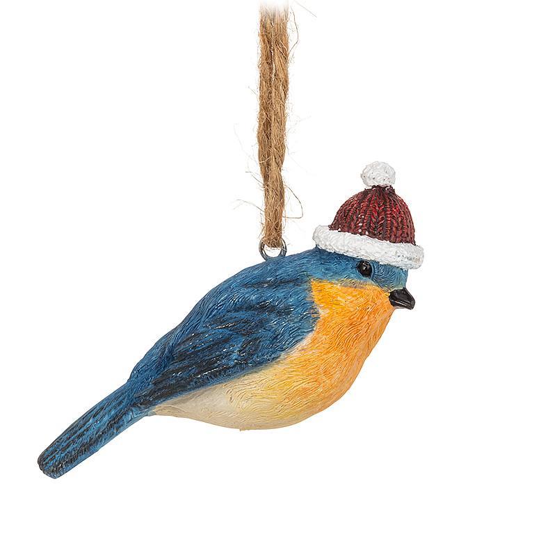 Winter Dress Bird Ornament