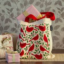 Cardinals and Holly Tote Bag