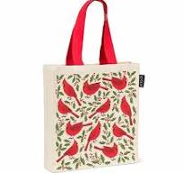 Cardinals and Holly Tote Bag